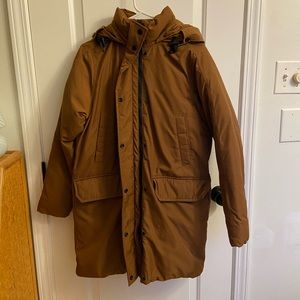 Everlane ReNew Military Parka Puffer Chestnut Brown Size Small